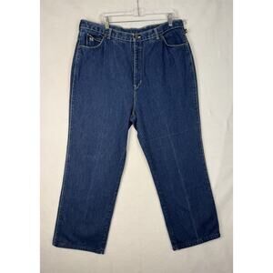 Vintage 80s Bonjour Classic High Rise Women's Mom Jeans in Blue Size 38